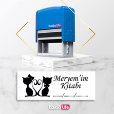 Baskı Life  Kaşe  Kitap Mührü Kitap Damgası Kişiye Özel Kaşe 504
