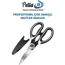 Pella Paslanmaz Çelik Mutfak Makası Çok Amaçlı Fonksiyonlu