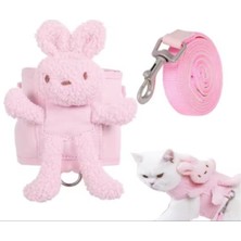 Konyax Evcil Hayvan Peluş Ayıcıklı Göğüs Gezdirme Tasması Set