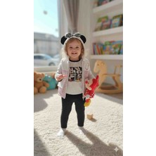 Kız Bebek 3’lü Kışlık Takım (Yelek + Kapüşonlu Üst + Tayt)