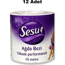 Sesu 12 Adet Yüksek Performanslı Ağda Bezi 10 m Tüy Dökme İşlemleri İçin