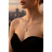 Medo E-Konsept Love & Aşk Kolye Sevdikleriniz İçin Altın Kaplama Çelik Kadın Kolyesi Günlük Kullanım-Son 4 Adet