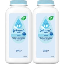 Johnsons Baby Bebek Pudrası 200GR Klasik (%99 Doğal) (2 Li Set)