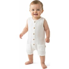 MiaBaby Müslin Kısa Atlet Tulum