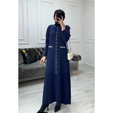 Still Butik Inci Detaylı Soğuk Iplik Merserize Tesettür Elbise ST2199