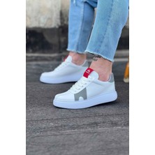 Hkursat HK040 Beyaz Gri Erkek Casual Ayakkabı