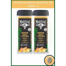Le Petit Marseillais Zencefil ve Akdeniz Selvisi Duş Jeli ve Şampuan 400 ml X2 Adet ve Kabak Lifi Hediye