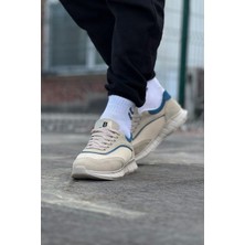 Hkursat HK062 Bej Triko Erkek Spor Ayakkabı