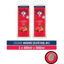 Le Petit Marseillais Akdeniz Çileği Aromalı Nemlendirici Duş Jeli 400ML Kabak Lifi Hediyeli