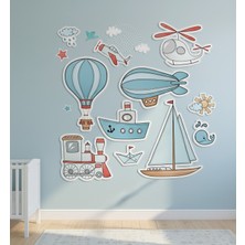 Sensei Sticker 3D Çocuk Odası Sticker - Duvar Sticker - Parlak Renkler - Kolay Uygulama