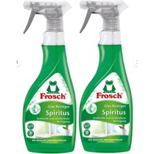 Frosch Cam ve Ayna Temizleyici Spiritus Güçlü ve Iz Bırakmayan Temizlik 500 ml x 2 Adet , Vegan