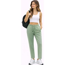 Rapapa Kadın Yeşili Rahat Kesim Eşofman Altı –1767