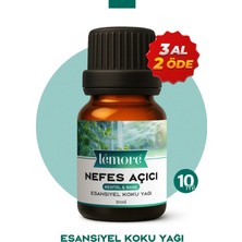 Lemore Nefes Açıcı Esansiyel Koku Yağı 10ml Nane ve Mentol Özellikli Buhurdanlık Yağı