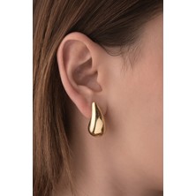 Two Arts Kadın 925 Ayar Gümüş Damla Küpe