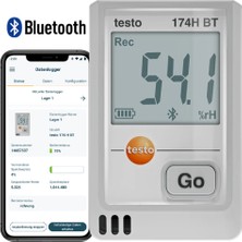 Testo 174H Bt Akıllı Sıcaklık ve Nem Kayıt Datalogger Cihazı | Beyaz