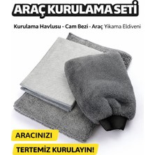 Dat35 NewYorkDry Mikrofiber Oto Temizlik Seti – Kurulama Havlusu Cam Bezi Araba Yıkama Eldiveni