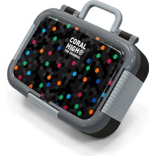 Coral High Kids Siyah Renkli Petek Desenli Paslanmaz Çelik Beslenme Kabı 39110