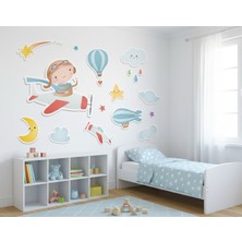 Sensei Sticker 3D Çocuk Odası Sticker - Duvar Sticker - Parlak Renkler - Kolay Uygulama