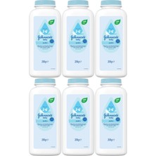 Johnsons Baby Bebek Pudrası 200GR Klasik (%99 Doğal) (6 Lı Set)