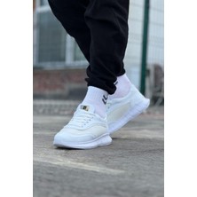 Hkursat HK062 Beyaz Triko Erkek Spor Ayakkabı