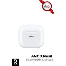 Bomer Pro Anc Bluetooth Kulaklık Gürültü Engelleyici 3.nesil Bluetooth Kulaklık