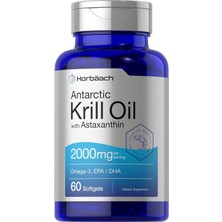 Horbaach Horbäach Antarctic Krill Oil 2000MG Omega-3 Epa Dha With Astaxanthin 60 Softgels