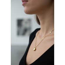 Medo E-Konsept Altın Kaplama Kalp Kolye Paslanmaz Çelik Kadın Aksesuarı-Son 2 Adet Tükenmeden Alın