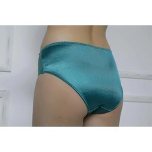 Letsii Dantel Detaylı Kadın Slip Külot Yeşil Renk