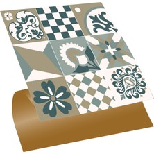 Tink Kendinden Yapışkanlı Karma Kahve Desenli Pvc Karo 30X30 cm (11 Adet) 1m2