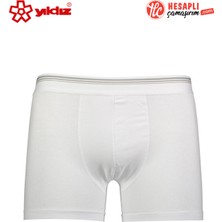 Yıldız 365 Erkek Pamuklu Rahat Likralı Formen Tekli Boxer