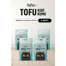 Reflex Plus Marsilya Sabunu Kokulu Tofu Kedi Kumu 7 L x 4 Adet