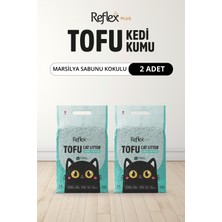 Reflex Plus Marsilya Sabunu Kokulu Tofu Kedi Kumu 7 L x 2 Adet