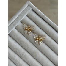 İrem Yıldız Şık Kelebek Model Çelik Küpe