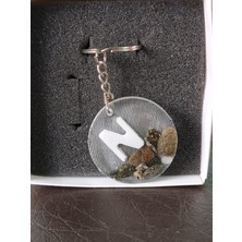 Miina Aksesuar Epoksi  Isminize  Özel  Harf  Anahtarlık