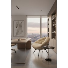 AVYNA Zarif Tekli Berjer | Premium Dinlenme Koltuğu | Okuma & Tv Koltuğu | Leke Tutmayan Tay Tüyü Kumaş