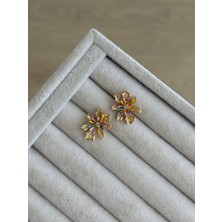 İrem Yıldız Kelebekli Model Şık Çelik Küpe