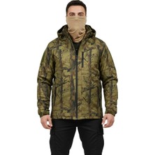 Mysia Outdoor Soft Shell Mont Orman Desen Haki Çift Kat Polarlı