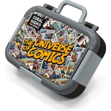 Coral High Kids Çizgi Roman Desenli Paslanmaz Çelik Beslenme Kabı 39115