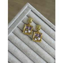 İrem Yıldız Kare Model Zarif Çelik Küpe