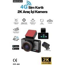 MPIA Mpıa Cc-44 3.0" IPS Ekran 2k Quad Hd Ön Kamera 4.5g Araç Kamerası
