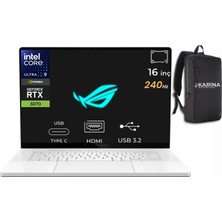 Asus Rog Zephyrus G16 Ultra 9 285H GU605CP-QR066-K03 32GB 2tb+2tb RTX5070 8gb Freedos 16" 240Hz Wqxga Gaming Laptop