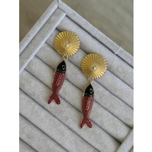 İrem Yıldız Balık Model Sallantılı Çelik Küpe