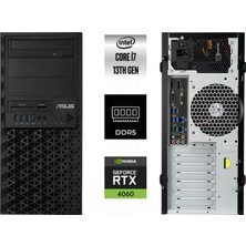 Asus Ws E500 G9 I7-13700K 13900K003R-K0147 32GB 2tb+2*2tb Rtx 4060 8gb W11PRO Raıd Storage (0 , 1 ) Workstation