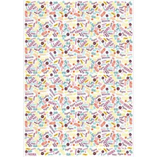 Koliciabla Dünya Dilleriyle Merhaba Temalı Desenli Pelur Kağıt (35X50 Cm) - 100 Adet  Evrensel Karşılama