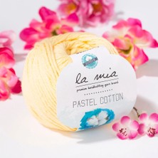 Argesco Mühendislik La Mia Pastel Cotton Sarı El Örgü Ipi - L060 - 33615