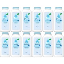 Johnsons Baby Bebek Pudrası 200GR Klasik (%99 Doğal) (12 Li Set)