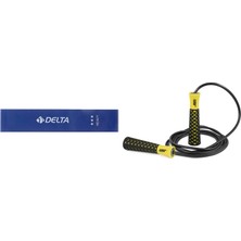 Delta 10 Adet Tam Sert Aerobik Band Latex Pilates Yoga Lasti... +1 Parça Fitness Seti