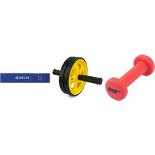 Delta 10 Adet Tam Sert Aerobik Band Latex Pilates Yoga Lasti... +2 Parça Fitness Seti