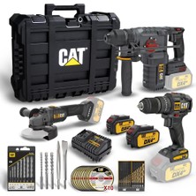 Cat DXK302 DX1010 + DX2150 + DX3131 3 Parça Kombo Set + 39 Parça Aksesuar Seti