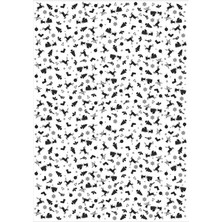 Koliciabla Siyah Beyaz Yılbaşı Silüet Desenli Pelur Kağıt (32x45 cm) - 100 Adet  Modern Monokrom